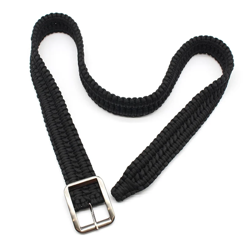 

Ins New Tactical Waist Belt Survival Woven Belt Rope Made Tactical Military Bracelet Outdoor Accessories Camping Hunting Hiking