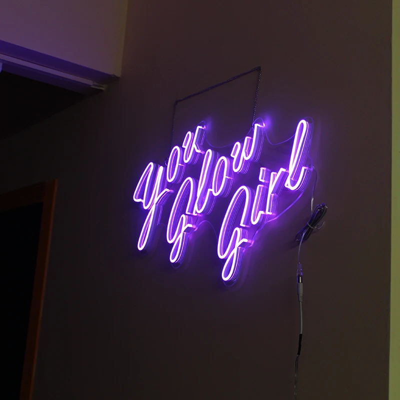 Вы свечение девушка неоновая вывеска для организаций и магазинов светильник s