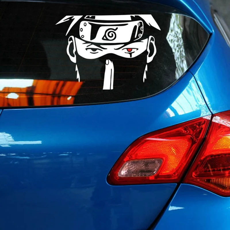

1 Pcs Anime Cartoon Naruto Reflective Car Sticker Reflective Waterproof Cover Scratch Motorcycle Electric Vehicle Car Sticker