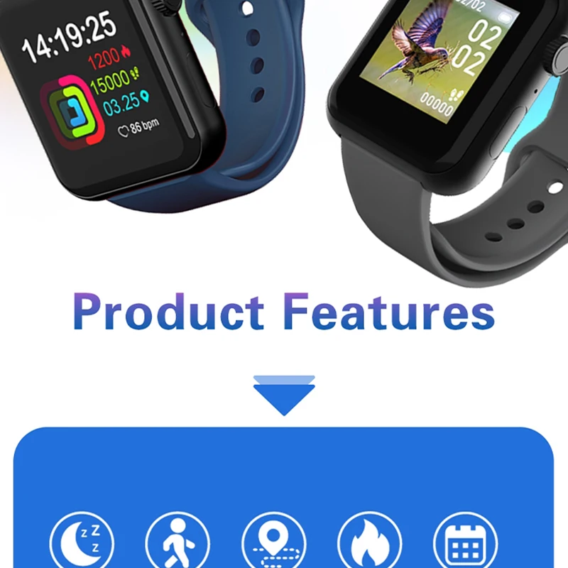 

relojes para mujer Band Smart Clock Waterproof Watch Men Women Heart Rate Fitness Tracke Message Reminder Intelligent Watches