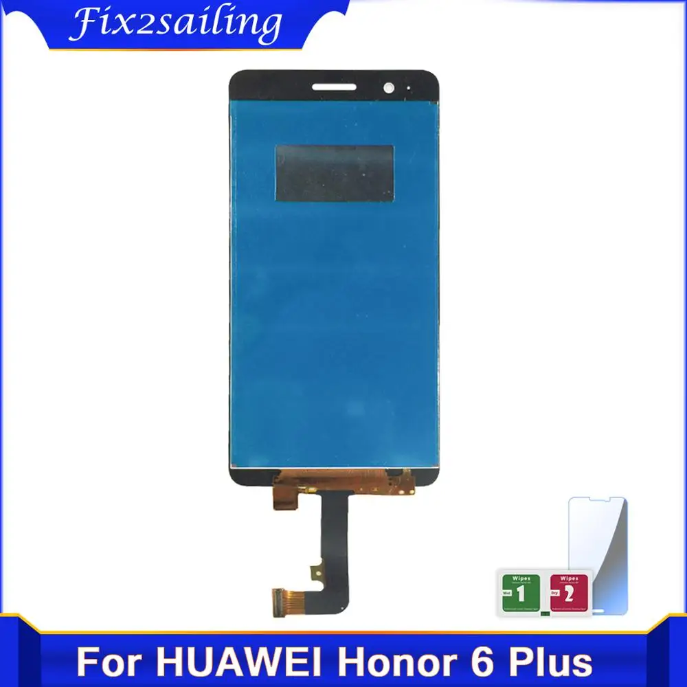 100% протестированный рабочий ЖК дисплей для Huawei Honor 6 Plus + сенсорный экран Запасные