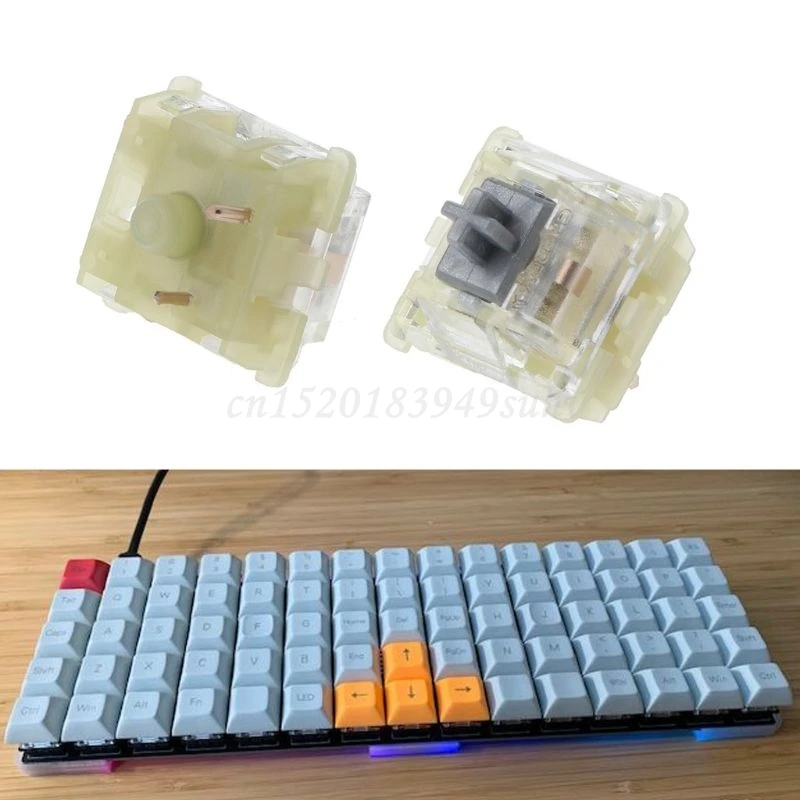 Оригинальный бесшумный Серебряный переключатель Cherry MX RGB 3-контактный скорости