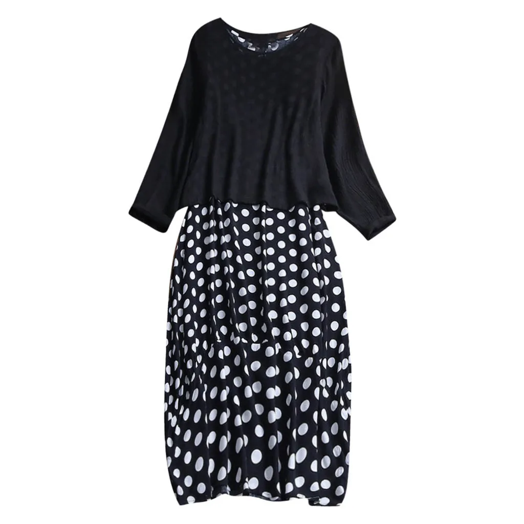 JAYCOSIN Женский комплект одежды в горошек из двух предметов пуловер с длинным