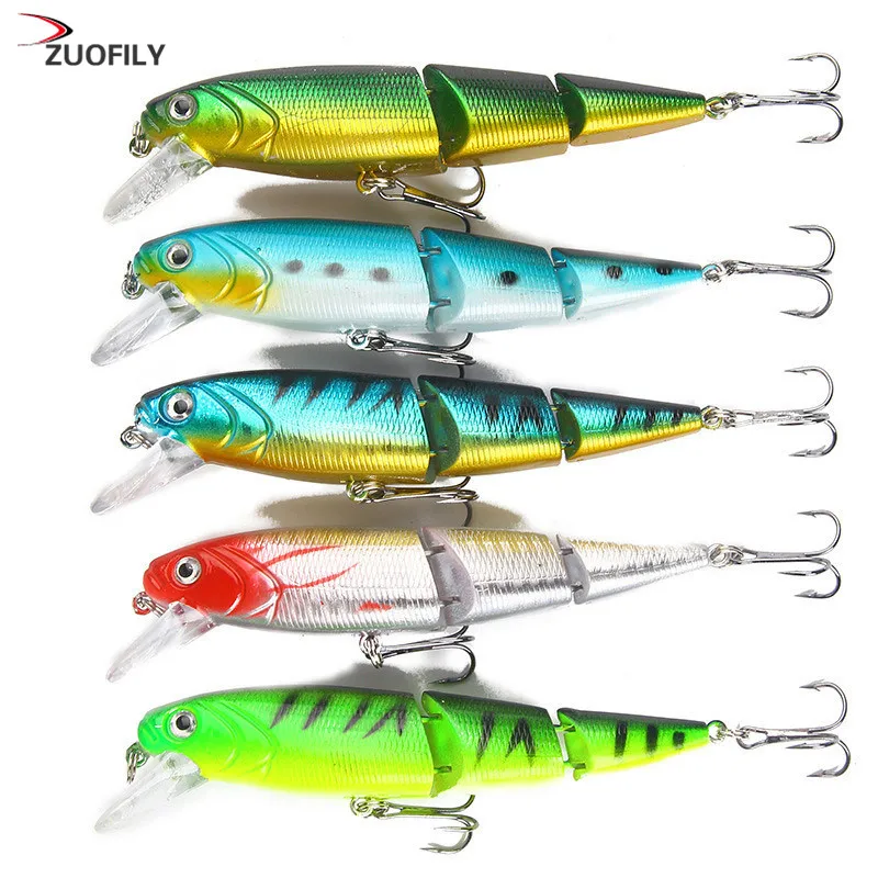1 шт. сочлененной рыболовные приманки 10 5 см/15 г Minnow Пластик искусственный