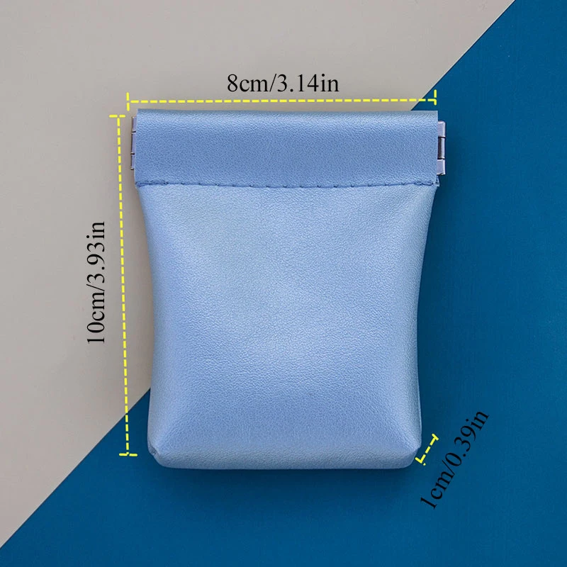 

Leather Storage Bag Women Men Data Cable Storage Pouch Portable Coin Purse Small wallet Solid Bluetooth Earphone Protective Case