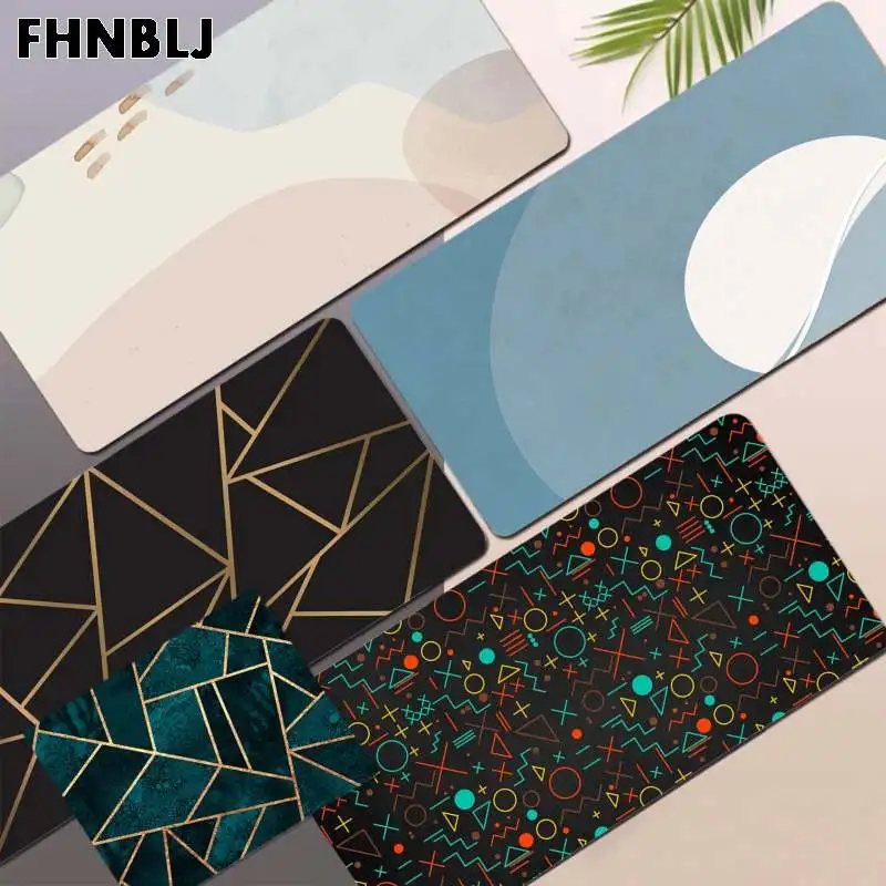 

FHNBLJ Vintage Cool Geometric Non Slip PC Desktop Pad Game Mousepad Size for large Edge Locking Gameing World of tanks CS GO