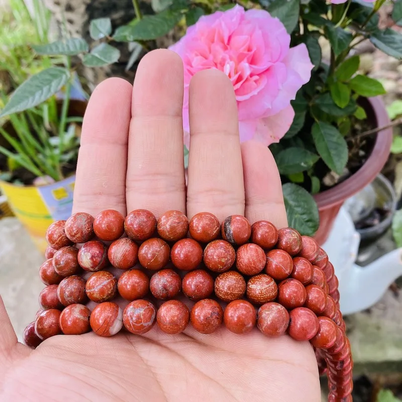

Wholesale Smooth Round 10mm Red Jaspers Beads Sold By Strand for Jewelry Making