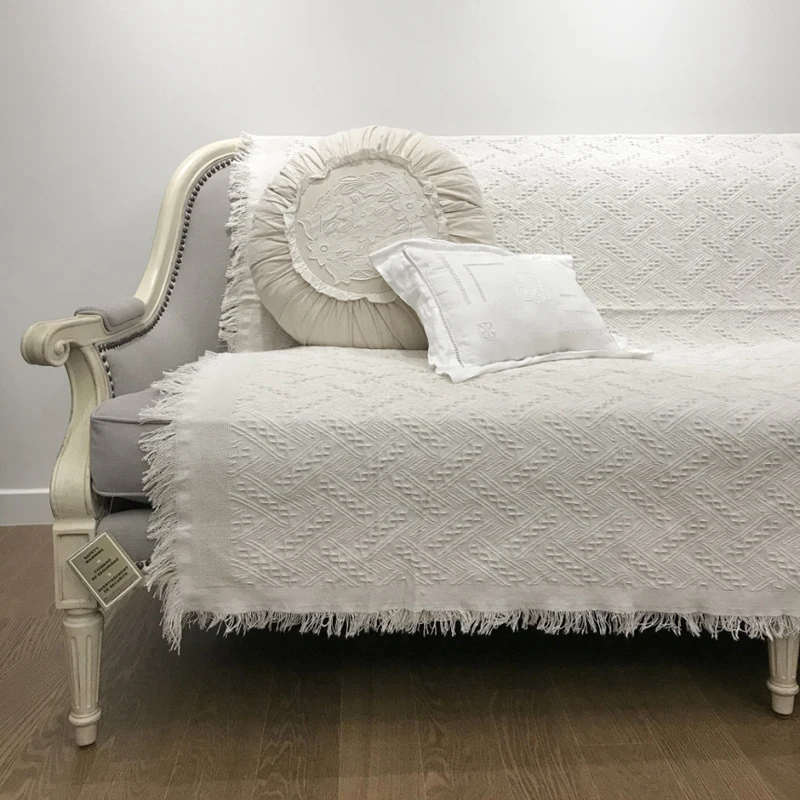 Home Sofa Knitted Chair Recliner Bench Blanket Patio Lounge Couch Plaid Covering | Дом и сад