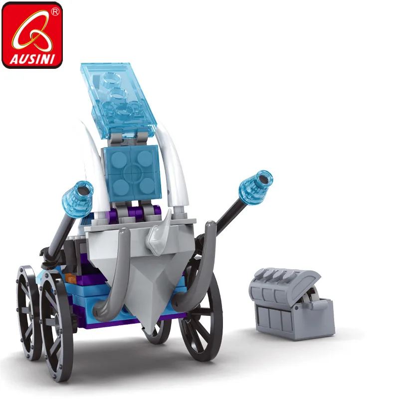 AUSINI Chariot автомобиль арбалет строительные блоки лук стрелы Кирпичи игрушки для