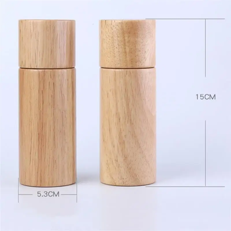 

Kapmore 1pc Wooden Pepper Grinder Multipurpose Wooden Manual Pepper Mill Spice Grinder Pepper Mill Kitchen Tools