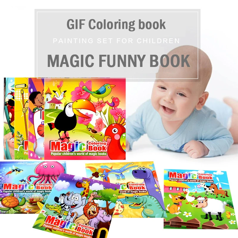 

Творческие DIY Волшебные разноцветные заполняющие книги подарочные движущиеся картинки Монтессори игрушки сенсорные раннее образование ка...