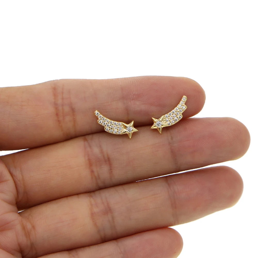 Роскошные свадебные серьги из стерлингового серебра 925 пробы с кристаллами и