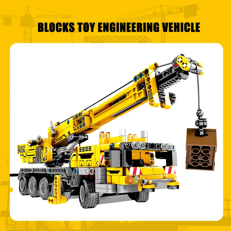 665 шт. автомобиль Конструкторы Technic механический кодовый кран создатель