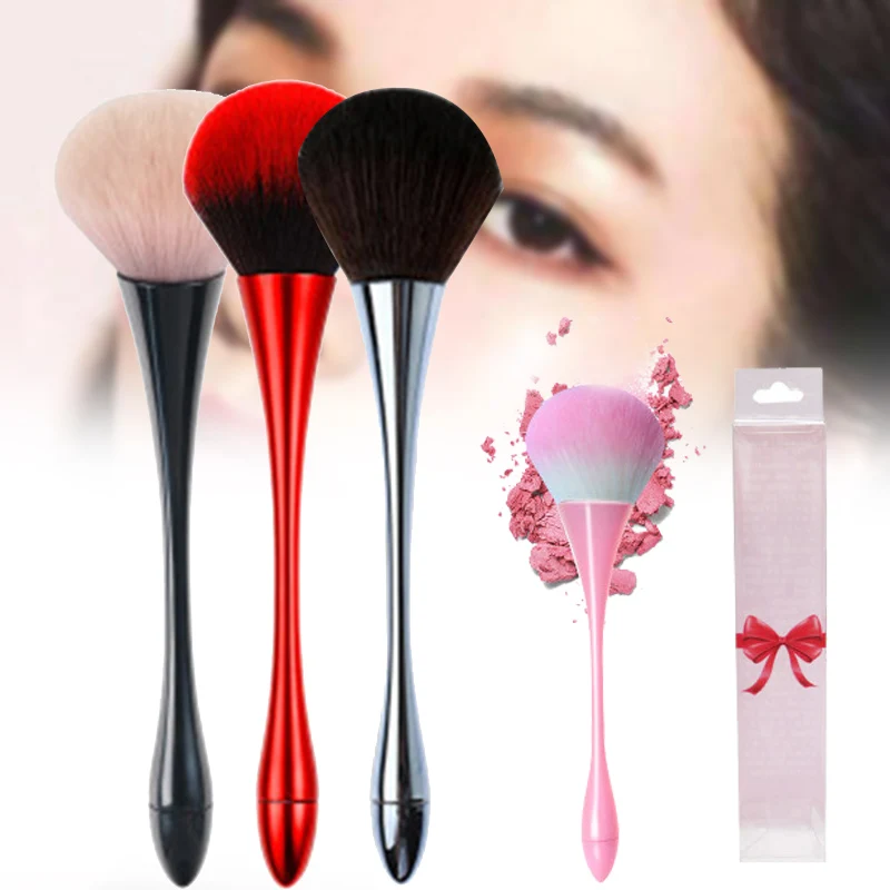 Одиночная Кисть для макияжа тонкая ручка кисть пудры Синтетическая смешивания
