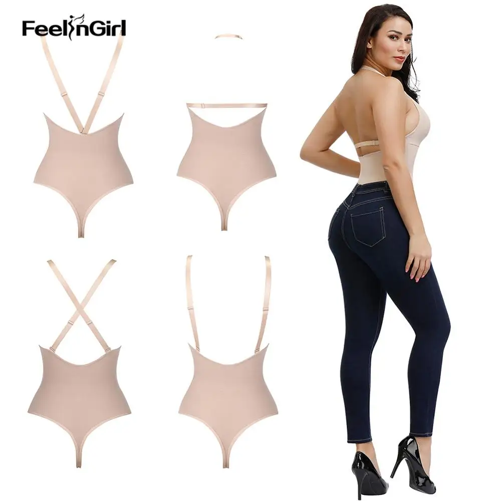 FeelinGirl формирующая одежда для тела женское нижнее белье для похудения сексуальное женское белье для восстановления после родов дышащее Бесшовное Корректирующее белье