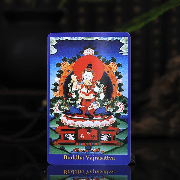 Тибетский буддизм алмаз Sas двойной статуя Будды Амулет карта Будды|Упаковка и