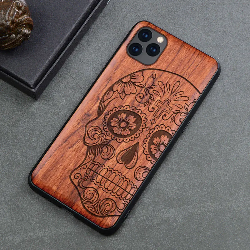 Натуральный Деревянный ящик для samsung Galaxy Note 9 8 10 Pro S9 S10 Plus деревянный ящик для iPhone 11 Pro Max 7 8 6 6S Plus X XR XS Max