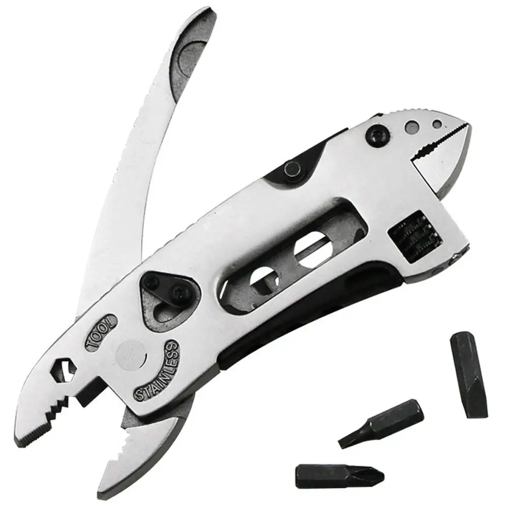

Multifunctional 9 In 1 Keychain Plier Screwdriver Pocket Tools Outdoor Camping Multi-purpose Pliers and Wrench