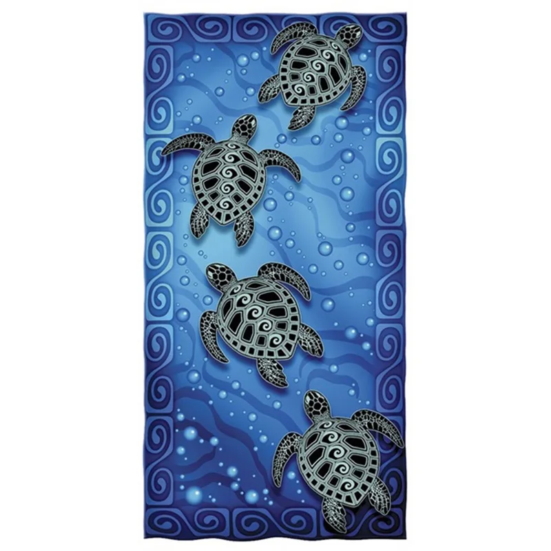 Модное полотенце для душа с принтом морской черепахи из Морского океана банное