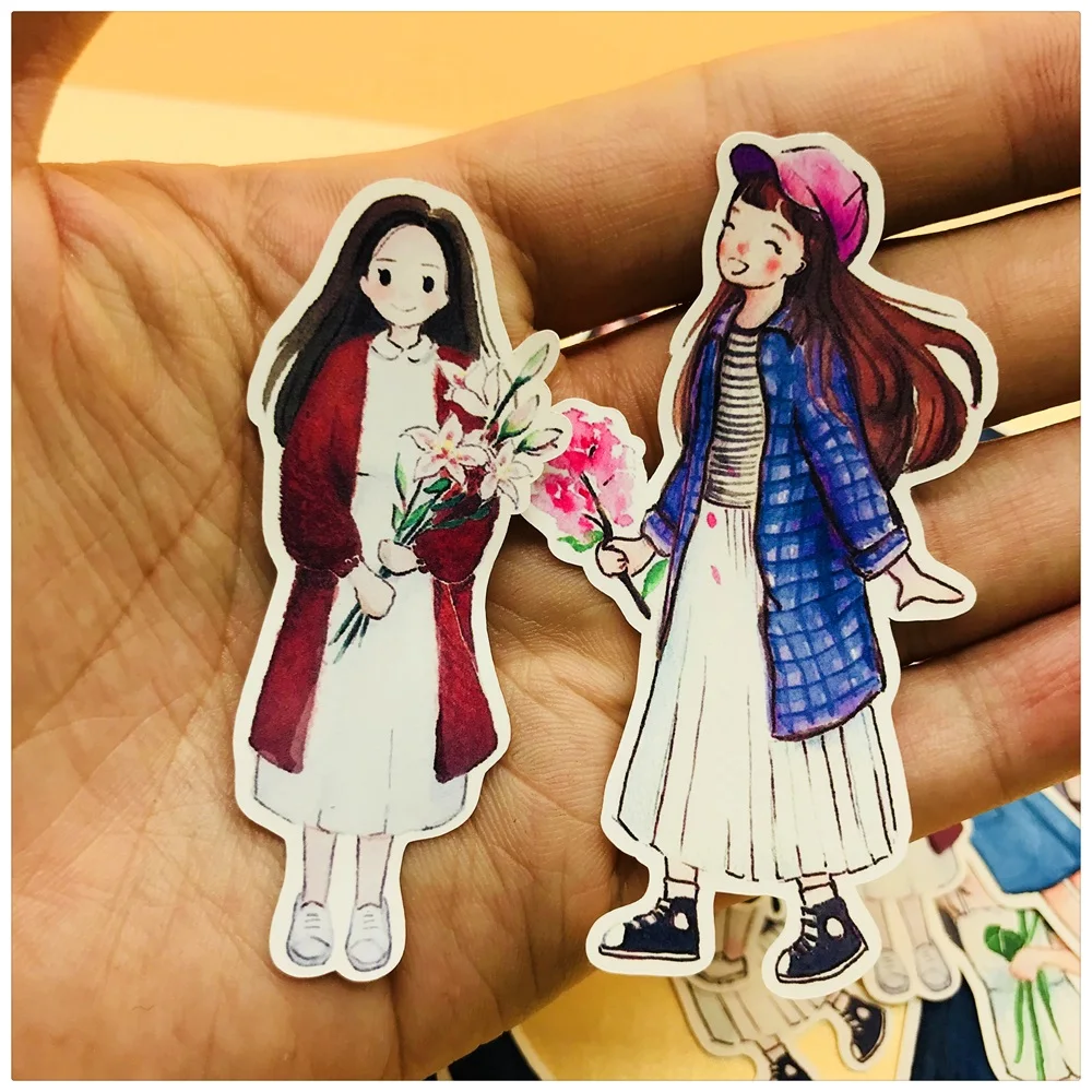 28 шт./компл. наклейка Любовь для девочек с ручным рисунком сделай сам альбом