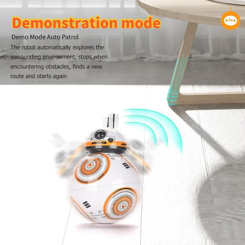 Disney Star Wars Smart Remote Control Bb 8 Robot 2.4g Doll Spherical Model Toys For Children Gift | Игрушки и хобби
