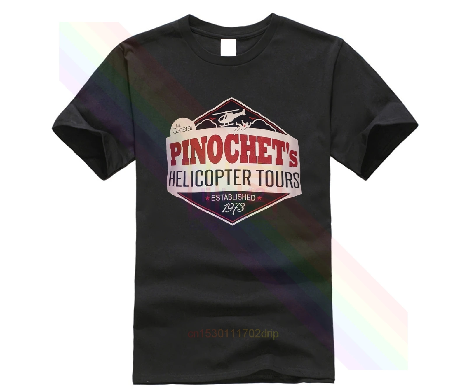 Футболка с изображением вертолета пинотошек антикоммунистический патриот