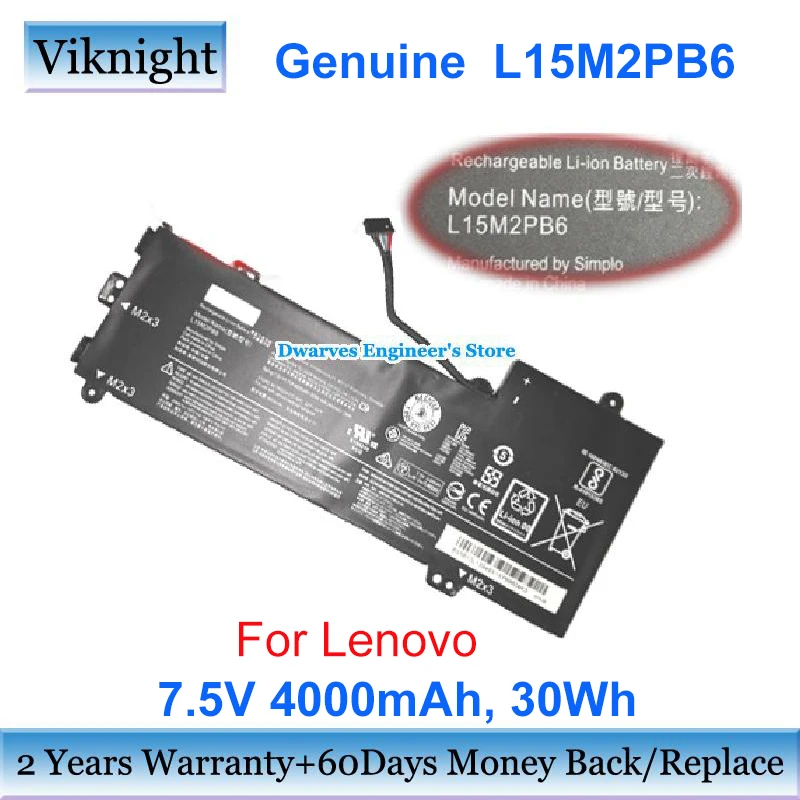 Оригинальный аккумулятор L15M2PB6 7 5 в 30 Втч для ноутбука Lenovo IDEAPAD Flex 4-1130 2 1 11 310-11IAP Yoga