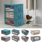 13 шт. Органайзер сумка для хранения одежды из нетканого полотна складной ящик для хранения с прозрачным окошком, на молнии Чехол Органайзер для одежды