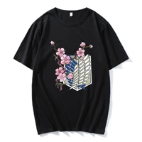attack on anime wings of freedom top tee summer fashion mens short sleeve t shirt hip hop streetwear t shirt boy