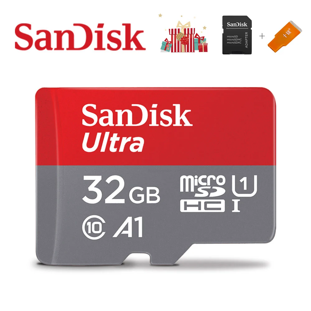 32GB-Adapter-CR SanDisk карта памяти A1 128 Гб 64 Гб U3 98 МБ/с./с 32 ГБ Micro sd карта класс 10 UHS-3 флэш-карта памяти Microsd TF/sd карта s для планшета - Емкость: 32GB-Adapter-CR
