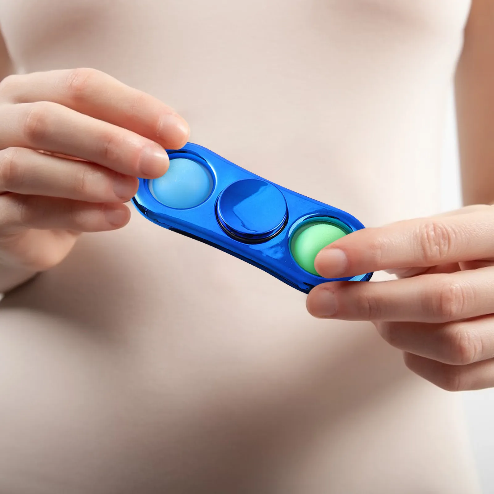 Фиджет-Спиннер c2 для снятия стресса пузырьковый вращающийся на кончик пальца