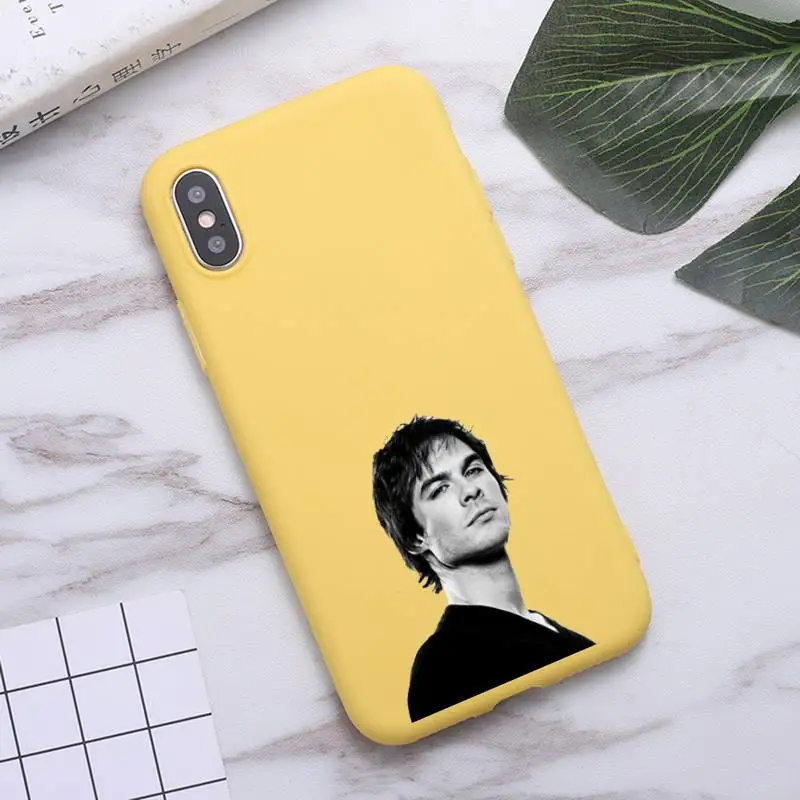 

The Vampire Diaries American TV show Phone Case Candy Color for iPhone 6 7 8 11 12 s mini pro X XS XR MAX Plus