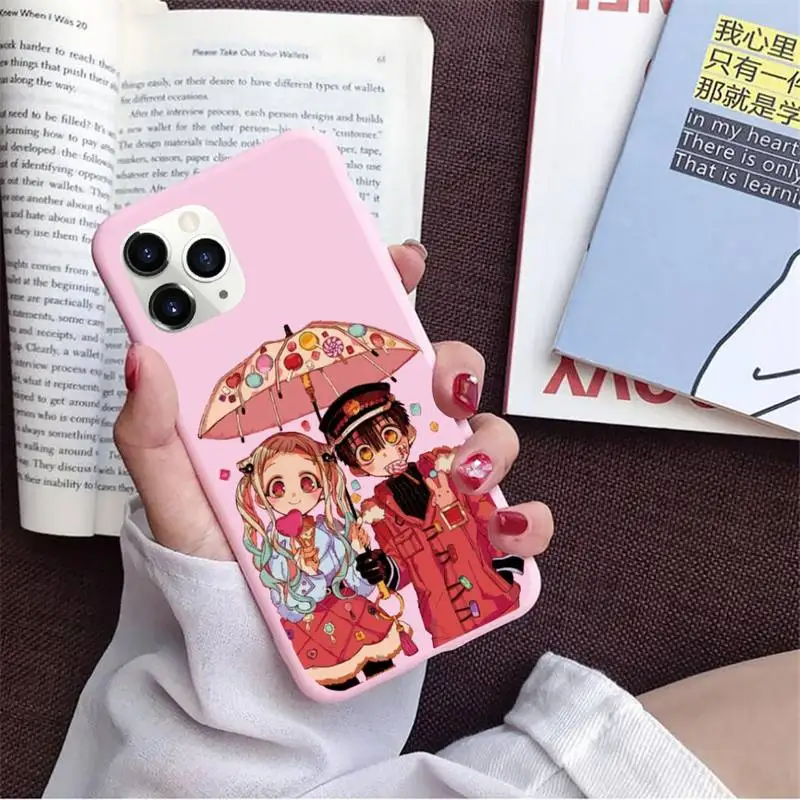 

Toilet bound Hanako kun Anime Phone Case Candy Color for iPhone 11 12 6 6S 7 8 XS X SE 2020 XR mini pro Plus MAX coque