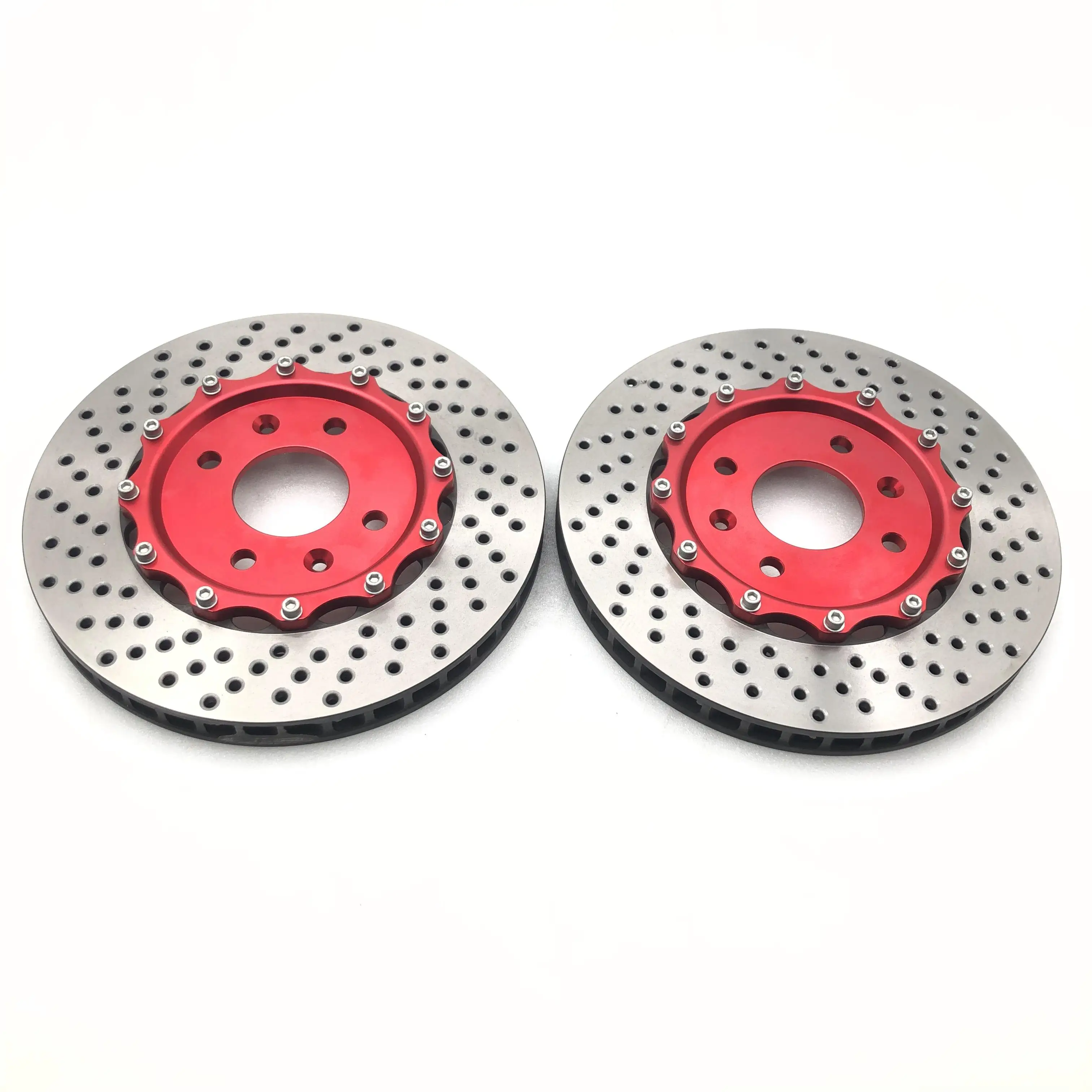 

Jekit car brake disc rotors with center hat 355*32mm with brake drum for E92 M3 V8 2007 rear brake for 8530 red caliper 2 pots