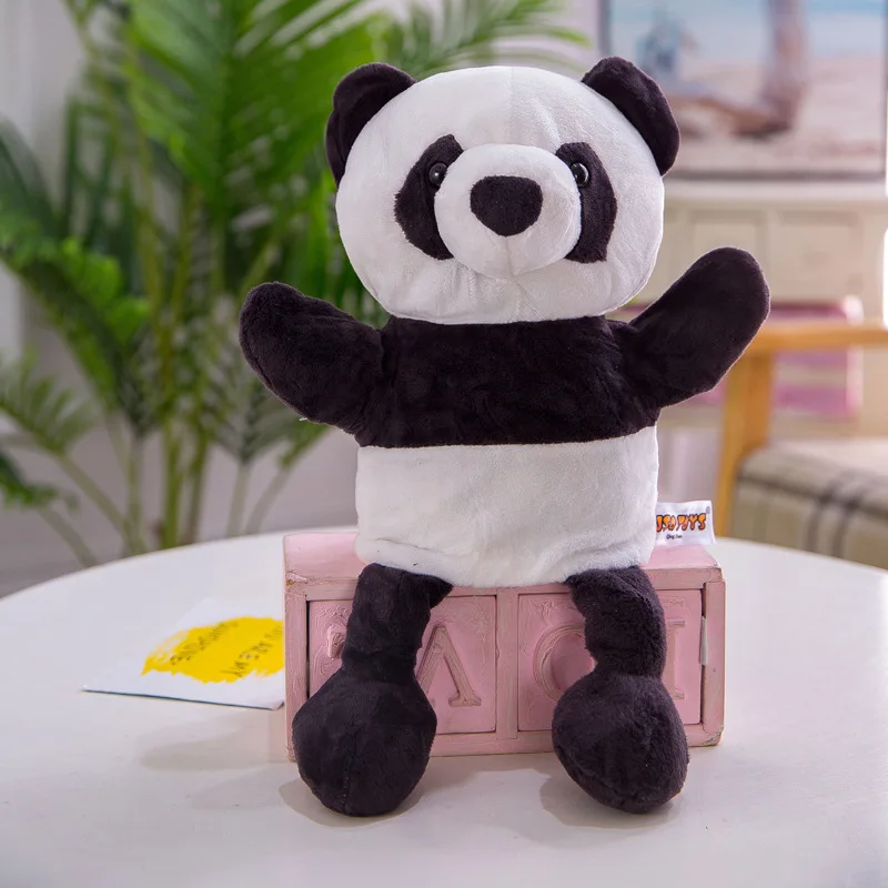 Panda 30 см милые игрушки в виде животных, плюшевая игрушка для детского сада, интерактивный реквизит для родителей и детей - Цвет: Panda
