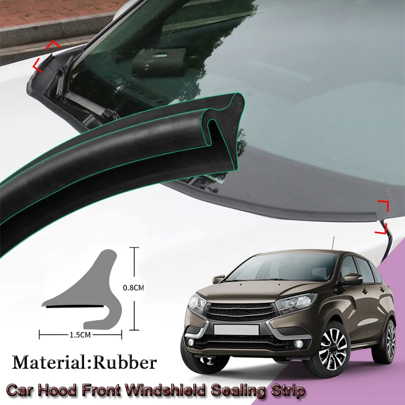 

DIY Car Seal Strip Windshied Spoiler Filler Protect Edge Weatherstrip Strips Sticker Auto Accessories For LADA XRAY 2016-2020