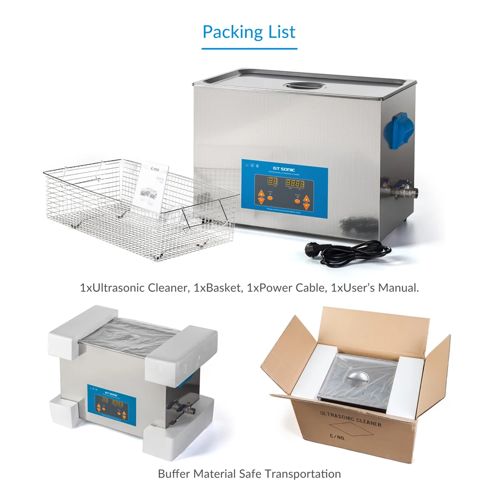 Ультразвуковой очиститель GTSONIC цифровой дегазирующий прибор для ванны объем 0 8 л
