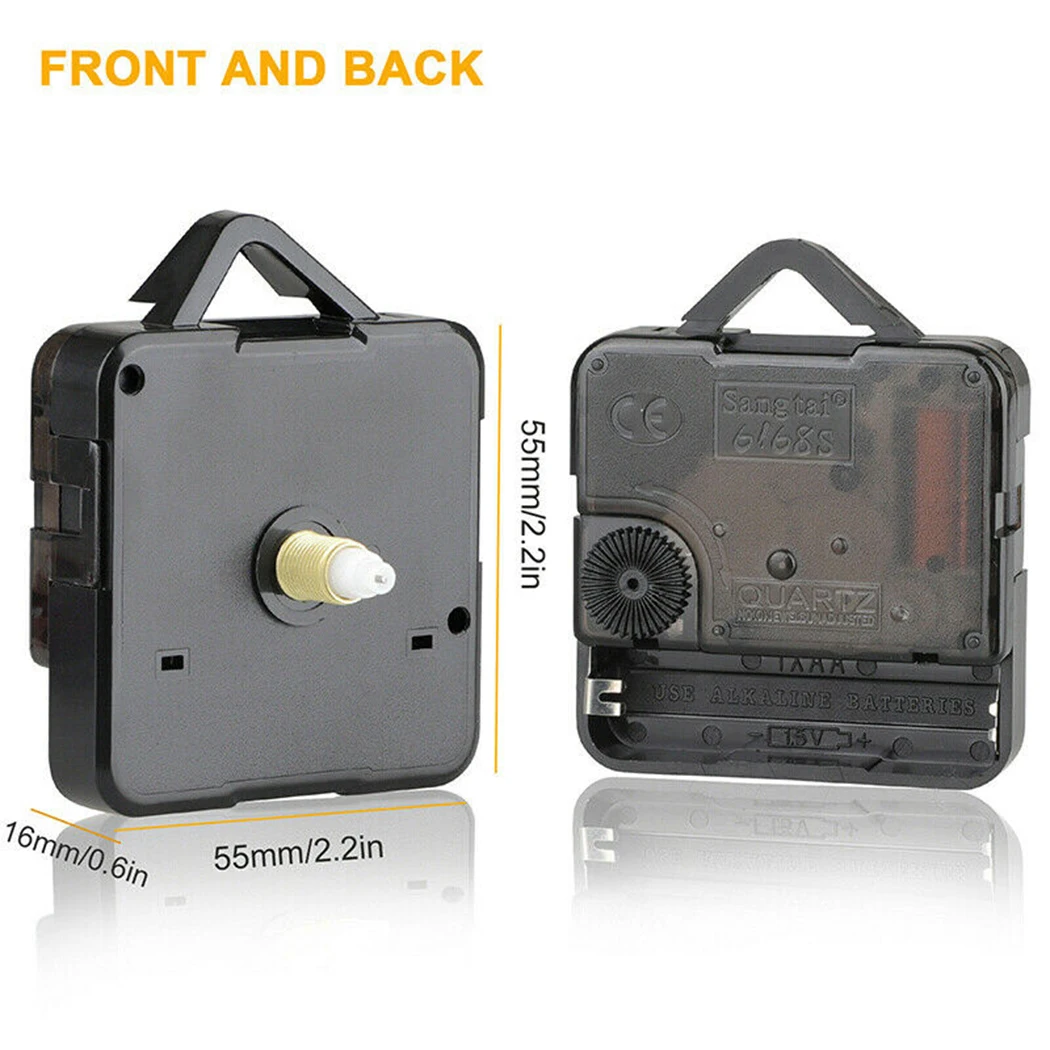

DIY Silent Scanning Quartz Clock Moving Mechanism Replacement Pointer 0.5 Inch Axis DIY Wall Quartz Clock Replacement Parts Kit