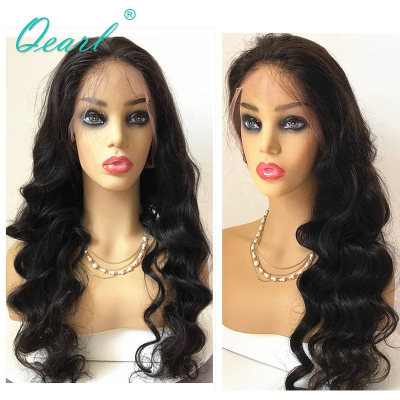 Человеческие волосы кружевные передние парики для женщин бразильские волнистые