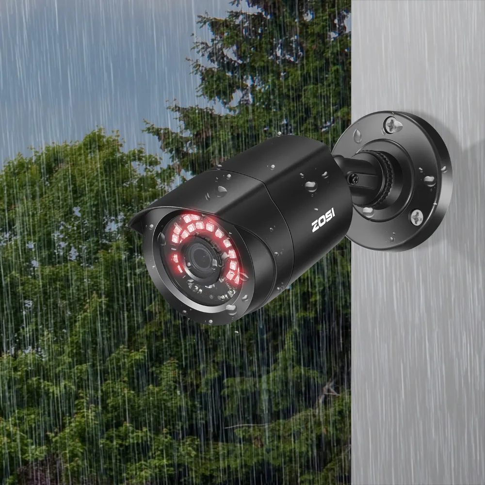 ZOSI 4 шт. Bullet 1080P TVI CCTV видео Водонепроницаемая камера ИК ночного видения 2MP окно CCTV безопасности видеокамера с кабелем для DVR системы