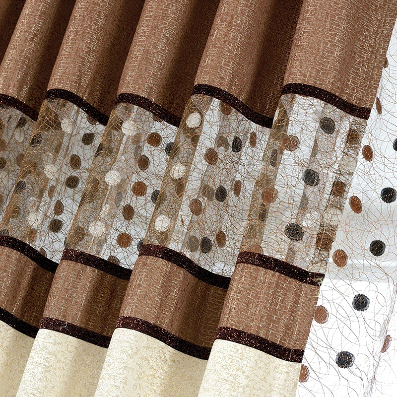 Простые современные занавески континентальные толстые шенильные готовая