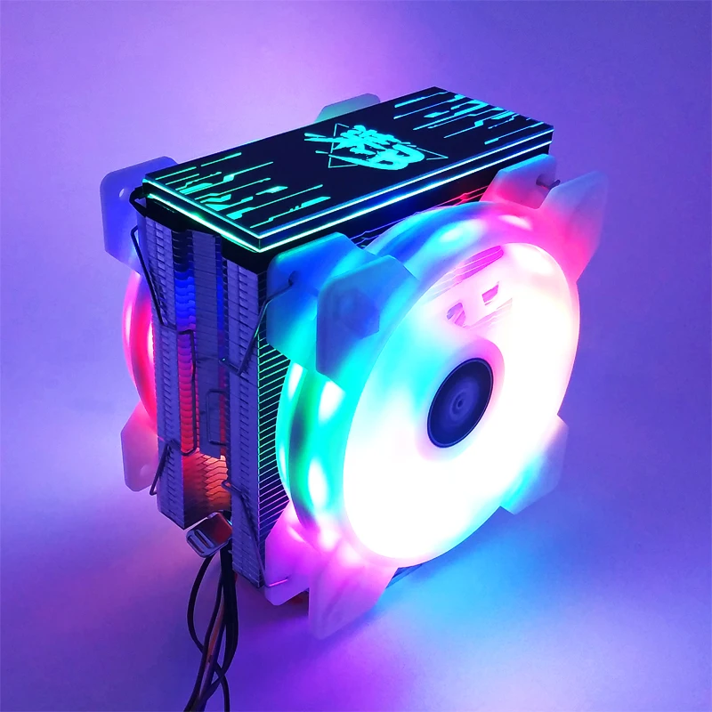 Снеговик 6 тепловых трубок кулер ЦП RGB 120 мм ШИМ 4Pin для Intel LGA775 1150 1151 1155 1366 AMD AM2 AM3 AM4 Вентилятор охлаждения процессора ПК тихий