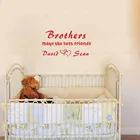 Индивидуальный дизайн для мамы и дочки или братьев, Виниловая наклейка на стену для детей, декор для детской комнаты