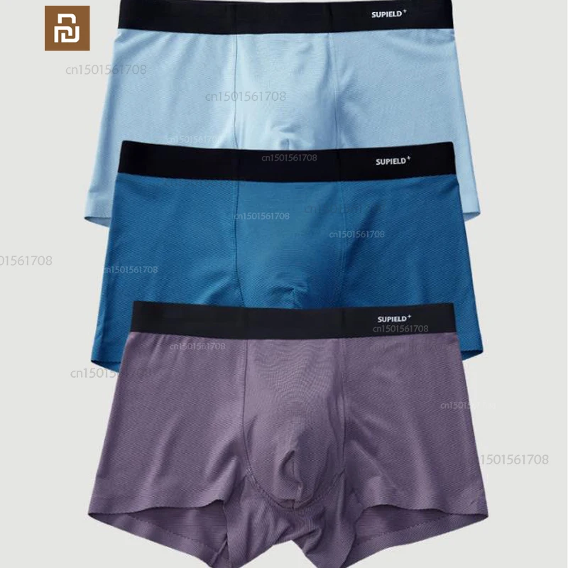 

2 pieces of xiaomi mijia grass coral antibacterial modal ice silk underwear men's summer breathable boxer briefs