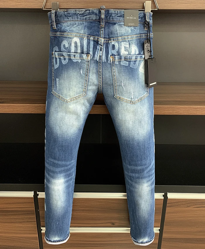 

Skinny Italy Brand Coolguy Cool Jeans Men Hiphop Streetwear Business Jeans