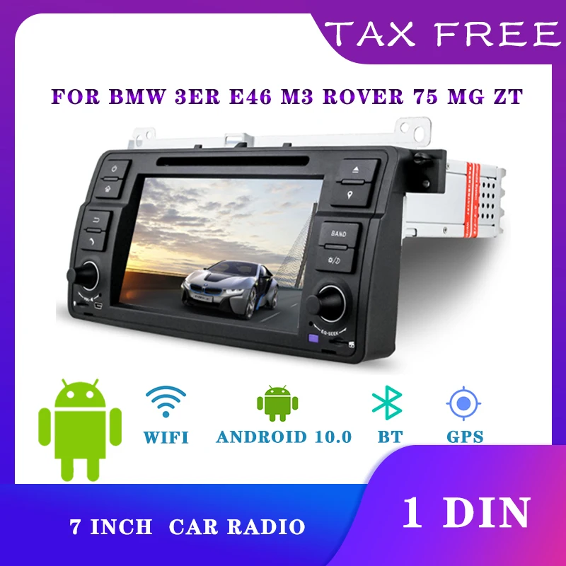 7'' Android System Car Video Stereo 1Din Bluetooth Radio Support Rear View Camera for BMW 3 Series E46 M3 Rover 75 MG ZT |