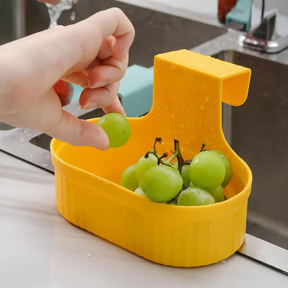 Eco-friendly Practical Double Tier Hanging Drain Basket Lightweight Sink Tray Space-Saving for Household | Дом и сад