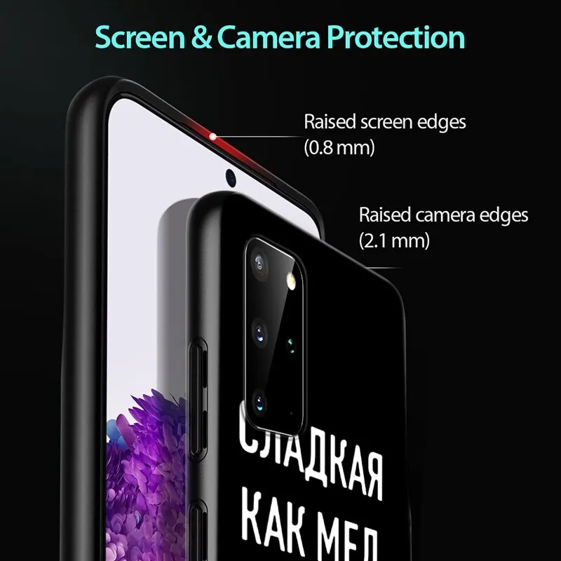 

Russian Quotes Words Sentence for Samsung Galaxy A12 S20 FE Plus Ultra Note 10 Lite A91 A71 A51 A42 A21S 5G Phone Case