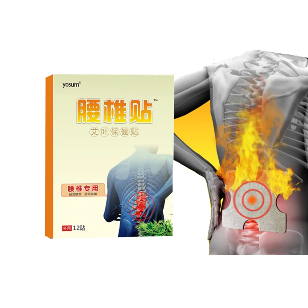 12 шт. мокса прижигание рельефный поясной боли плеч наклейка полыни снятия