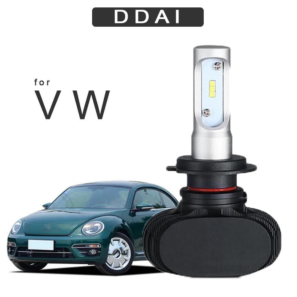 DDAI светильник для авто 3000K 6000K 8000K Led H7 автомобильный головной vw PASSAT LAVIDA Phaeton Touareg